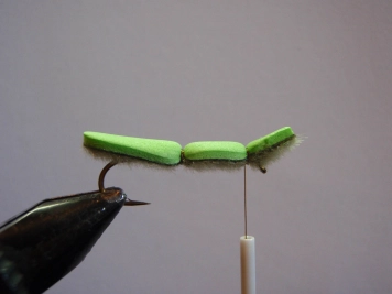 Step 5 - tie foam down Step 5 - tie foam down